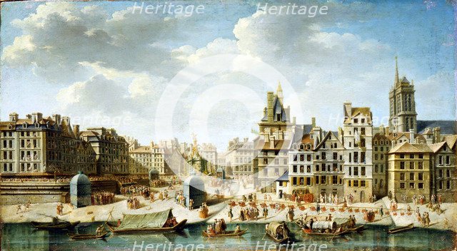 'The Place de Grève in Paris', 1746.  Artist: Nicolas Raguenet