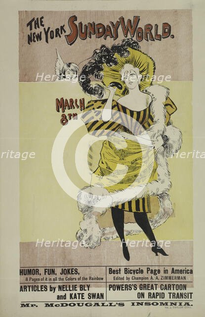 The New York Sunday world. March 8th. 1896, c1893 - 1897. Creator: Unknown.