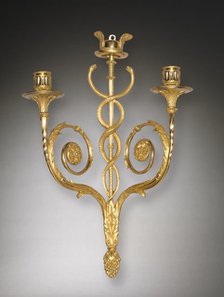 Pair of Louis XVI Style Candle Brackets, c. 1775-1790. Creator: Unknown.