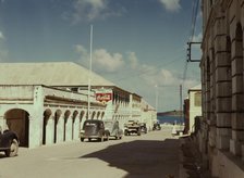 A street in a town of the Virgin Islands, Christiansted, Saint Croix, 1941. Creator: Jack Delano.
