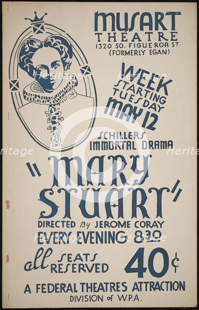 Mary Stuart, Los Angeles, 1936. Creator: Unknown.