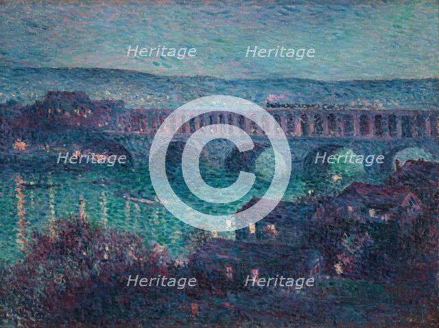 Le viaduc d'Auteuil , 1890. Creator: Luce, Maximilien (1858-1941).