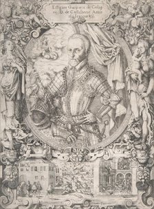 Gaspard de Coligny, Admiral of France, 1550-91. Creator: Jost Ammon.