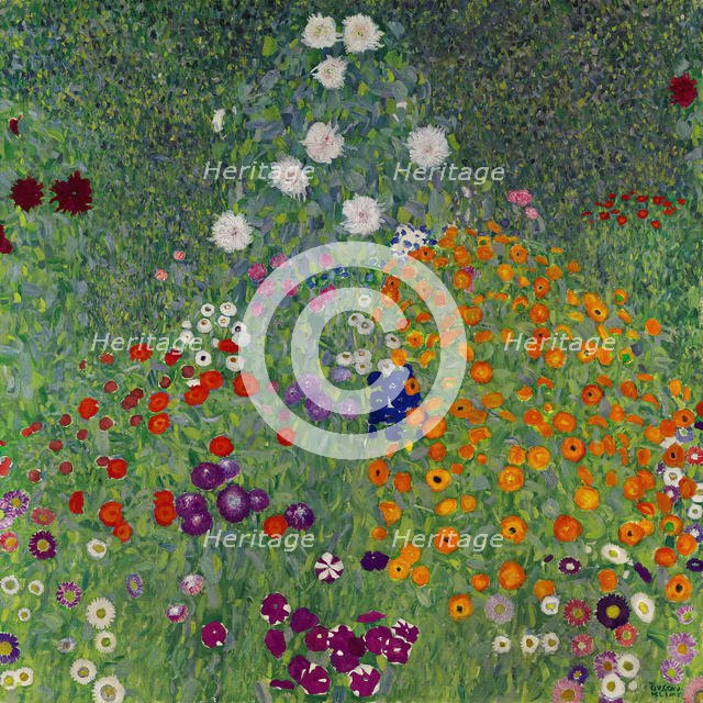Farm Garden (Flower Garden), 1907. Creator: Klimt, Gustav (1862-1918).
