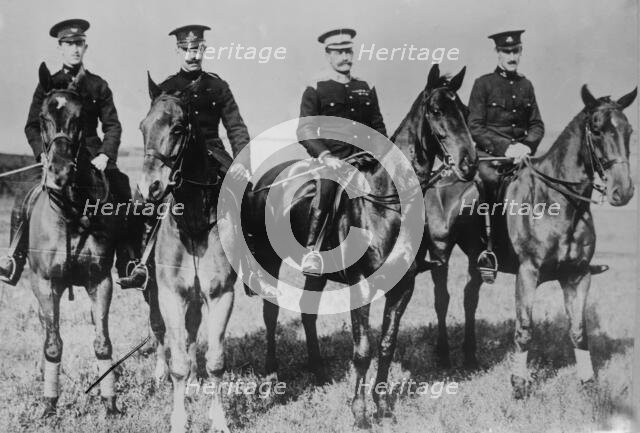 Lt. Walter Brooke; Lt. C.T. Walwyn; Col. P.A. Kenna & Lt. Geoffrey Brooke, (1910?). Creator: Bain News Service.