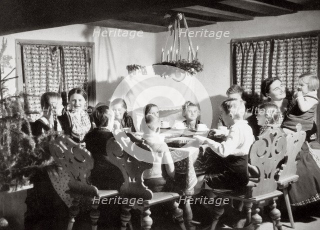 German family at Christmas, Germany, 1936. Artist: Unknown