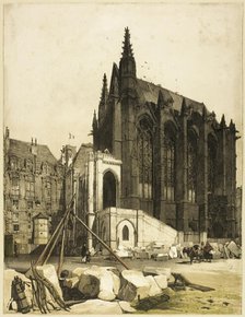 La Sainte Chapelle, Paris, 1839. Creator: Thomas Shotter Boys.