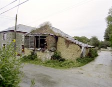Wool barn at Talskiddy, St Columb Major, Cornwall, 2000. Artist: JO Davies