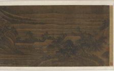 River Valley with houses and temples, Ming dynasty, 15th-16th century. Creator: Unknown.