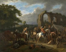 Horseman's Scene, 1713. Creator: Pieter van Bloemen.