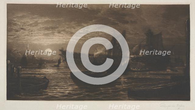 Breaking Up of the Agamemon, No. 11, 1880 and later. Creator: Francis Seymour Haden (British, 1818-1910).