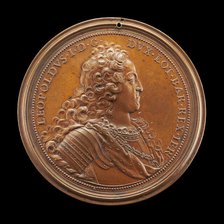 Leopold Joseph I, 1679-1729, Duke of Lorraine 1697 [obverse], 1727. Creator: Ferdinand de Saint-Urbain.