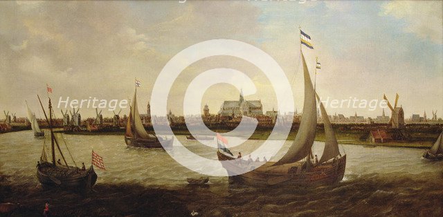 View of the city of Haarlem from the north.