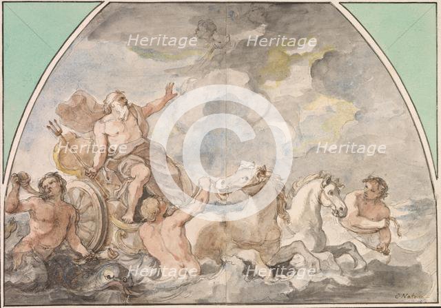 The Triumph of Neptune, 1766 or later. Creator: Charles Joseph Natoire (French, 1700-1777).