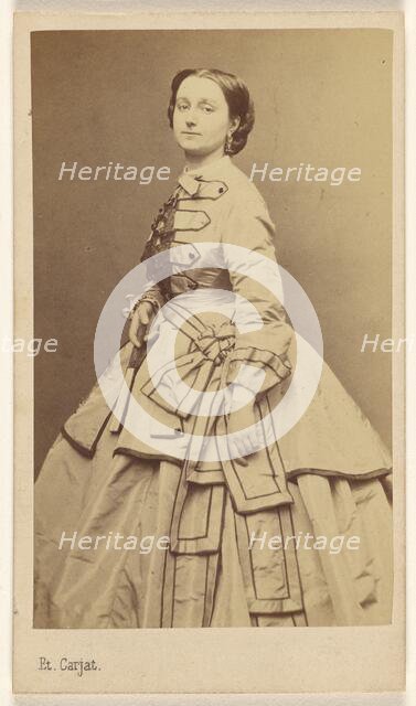 Standing Woman, 1865-1870. Creator: Etienne Carjat.