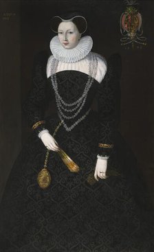 Portrait of Anne de Bethune (1548-1607), 1573. Creator: Quesnel, François (1543-1619).