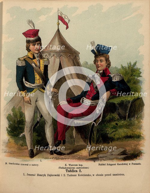 General Jan Henryk Dabrowski and Tadeusz Kosciuszko, Early 19th century.