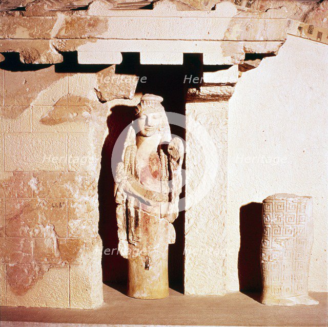 Model of ancient Temple of Athena,  6th century BC. Artist: Unknown.