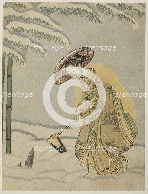 Gathering Bamboo Shoots, c. 1765. Creator: Suzuki Harunobu.