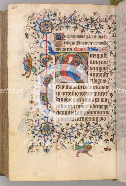 Hours of Charles the Noble, King of Navarre (1361-1425), fol. 295v, St. Anne, c. 1405. Creator: Master of the Brussels Initials and Associates (French).