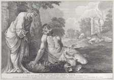 Job rebuked by his wife, 1730-39. Creator: Pietro Monaco.