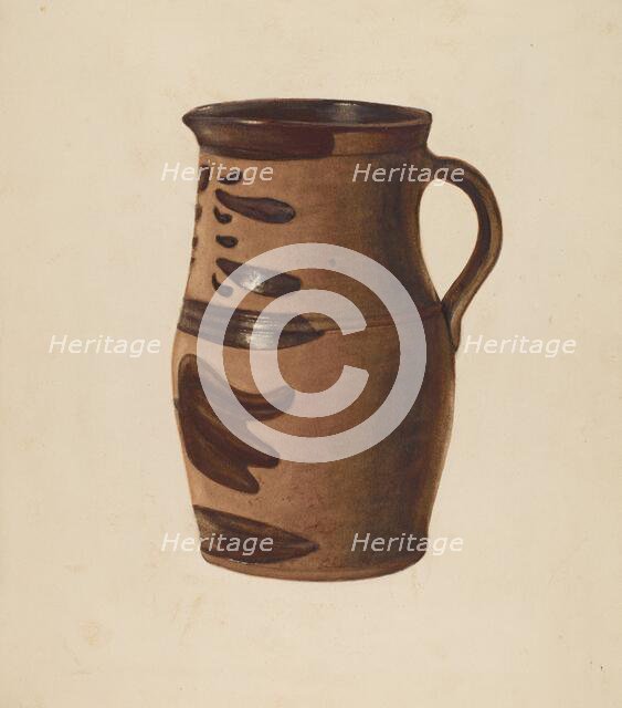 Water Pitcher, c. 1940. Creator: Raymond McGough.