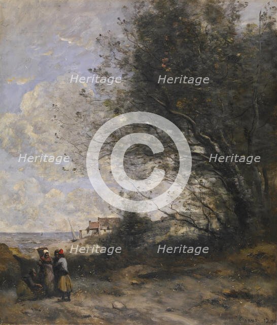 The Fisherman's Cottage, 1871. Creator: Jean-Baptiste-Camille Corot.