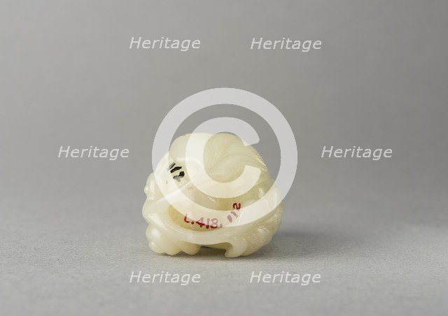 Jade snuff bottle, China, Qing dynasty, 1644-1911. Creator: Unknown.