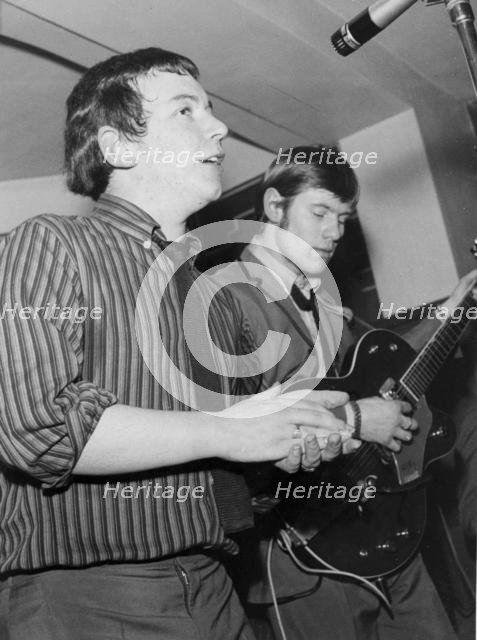 Eric Burdon and Hilton Valentine, Black Prince, Bexley, London, 1964. Creator: Brian Foskett.