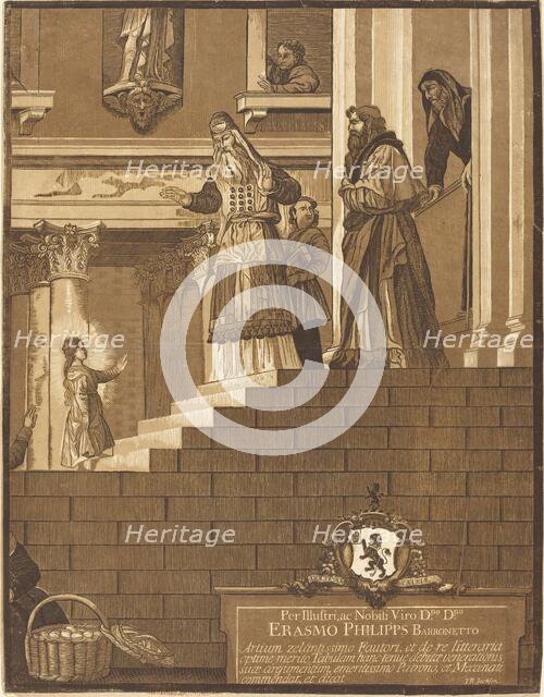 Presentation of the Virgin in the Temple, 1742. Creator: John Baptist Jackson.