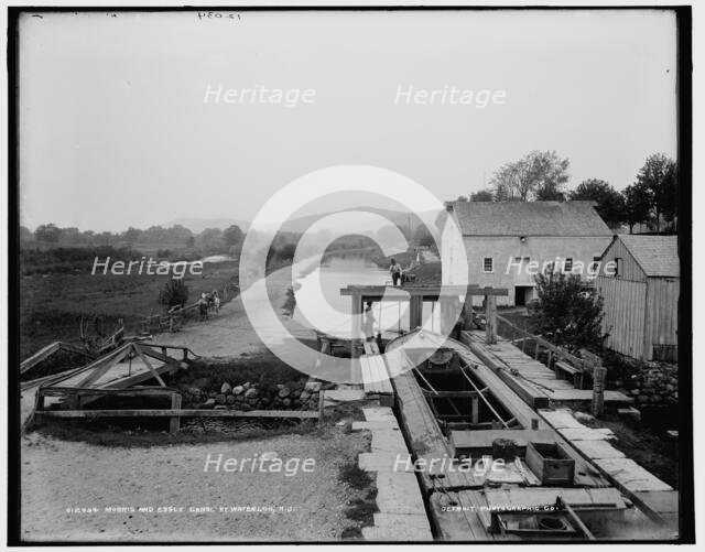 Morris and Essex Canal, Waterloo, N.J., between 1890 and 1901. Creator: Unknown.