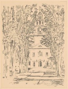 Colonial Church, Gloucester, 1918. Creator: Frederick Childe Hassam.