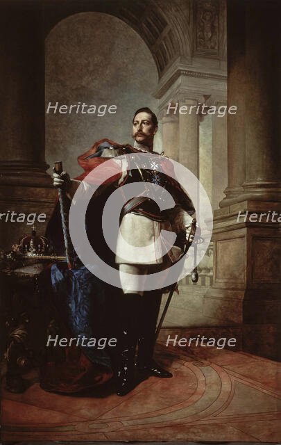 Portrait of German Emperor Wilhelm II (1859-1941), King of Prussia, 1904. Creator: Koner, Max (1854-1900).