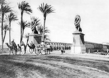 The Kasr-El-Nile Bridge, Cairo, Egypt, c1920s. Artist: Unknown