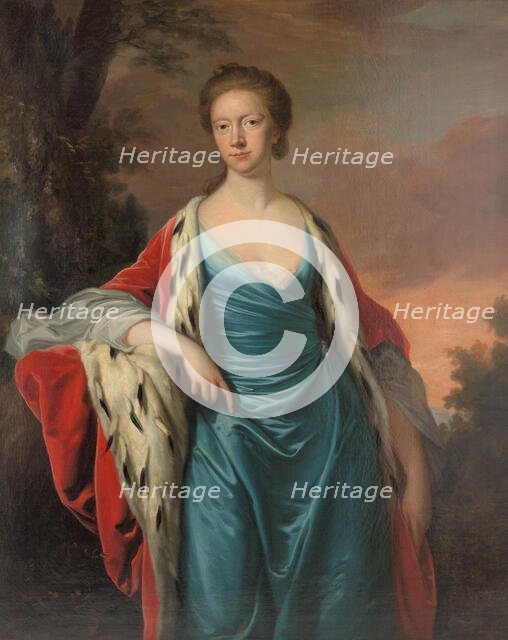Princess Mary of Great Britain (1723-1772), Landgravine of Hesse-Kassel, 1750s. Creator: Hudson, Thomas (1701-1779).