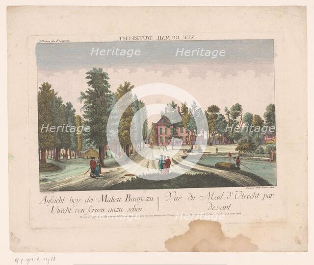 View of the Maliebaan in Utrecht, 1755-1779. Creator: Balthasar Friedrich Leizelt.