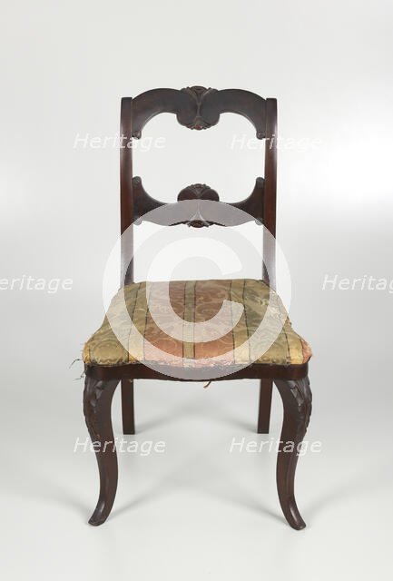 Side chair by Thomas Day, ca. 1850. Creator: Thomas Day.