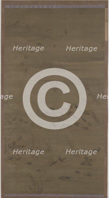 Geese Descending on Sands, Ming dynasty, 1621. Creator: Lin Xue.