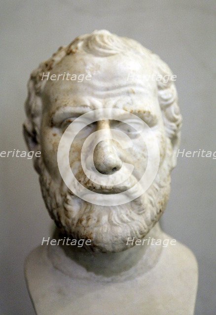 Head of Demosthenes, Athenian statesman and orator, 2nd century. Artist: Unknown