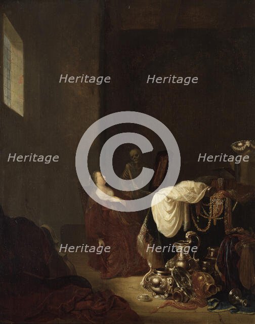 Vanitas Allegory, mid-17th century. Creator: Willem de Poorter.