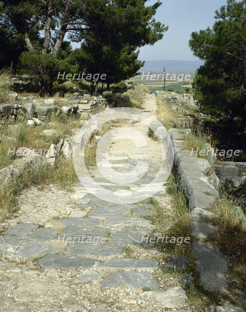 Theatre Street, Priene, Ionia, Anatolia, Turkey, 1999. Creator: Unknown.