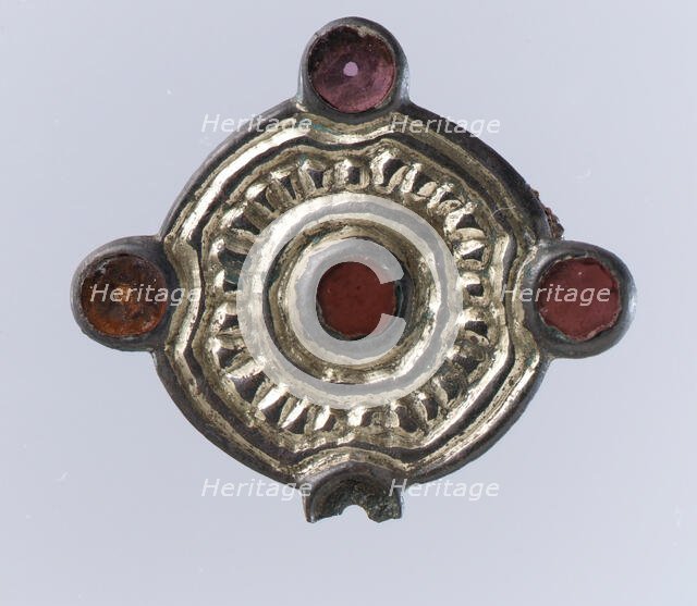 Whorl-Shaped Brooch, Frankish, ca. 550-650. Creator: Unknown.