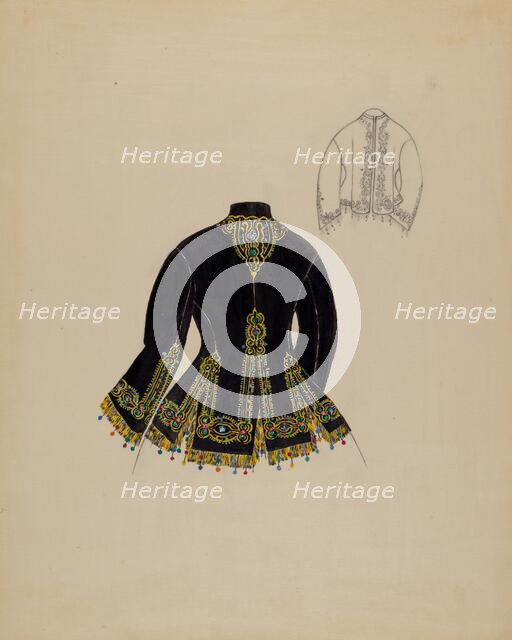 Dressing Sacque, 1935/1942. Creator: Mae Szilvasy.