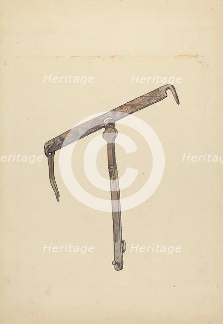 Latch, 1935/1942. Creator: Geoffrey Holt.