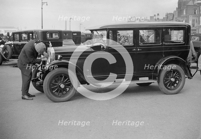 Willys-Knight car at the Southport Rally, 1928. Artist: Bill Brunell.