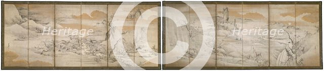 Eight Views of the Xiao and Xiang Rivers, Late 17th/early 18th century. Creator: Yamaguchi Sekkei.