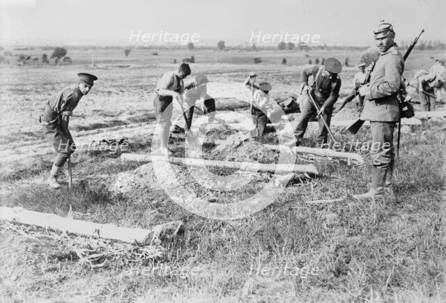 English prisoners at work near Doberitz, between c1914 and c1915. Creator: Bain News Service.