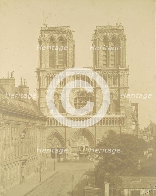 Notre Dame, Paris, 1850s. Creators: Louis-Auguste Bisson, Auguste-Rosalie Bisson, Bisson Frères.