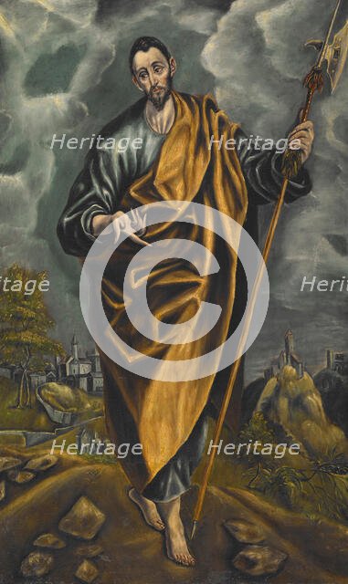 St Judas Thaddaeus or St Thomas, 1600s. Creator: El Greco.
