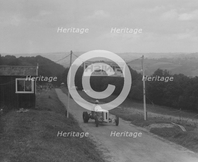 Frazer-Nash Union Special of RGJ Nash, MAC Shelsley Walsh Speed Hill Climb, Worcestershire, 1935. Artist: Bill Brunell.